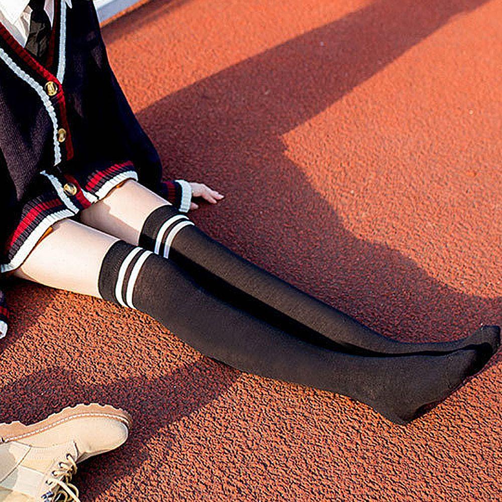 Vớ Cotton Kẻ Sọc Nhiều Màu Co Giãn Gợi Cảm Cho Nữ