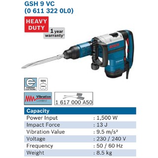 Máy đục phá 1500W BOSCH GSH 9VC