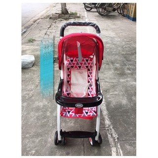 [Freeship] Xe đẩy du lịch 1 chiều 3 tư thế (mái che, giỏ đồ, phanh chân, bảo hiểm)
