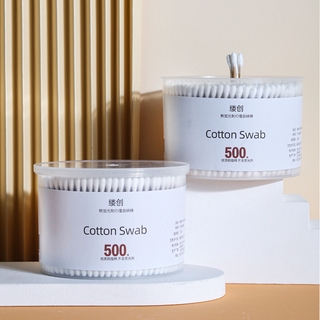 Dùng một lần Cotton Cotton Box Trang chủ Makeup Cotton Dành tai Gỗ Gỗ Trang điểm Cotton Swab 1000 Bán buôn