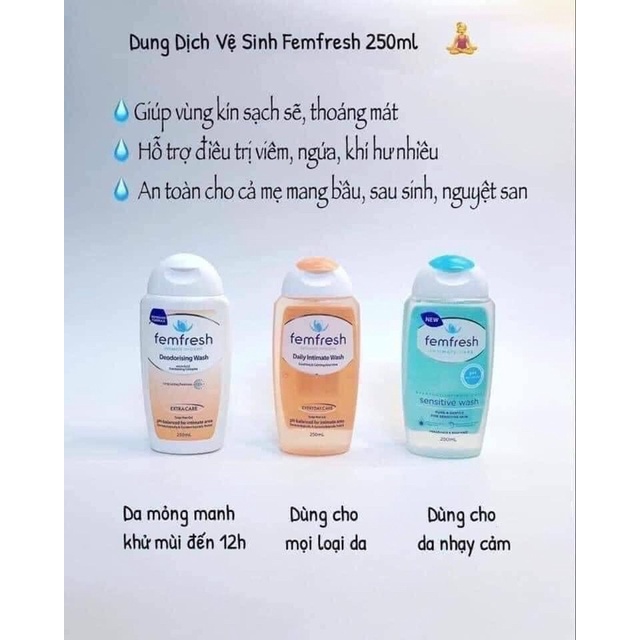 Dung dịch hàng ngày Femfresh Úc 250ml