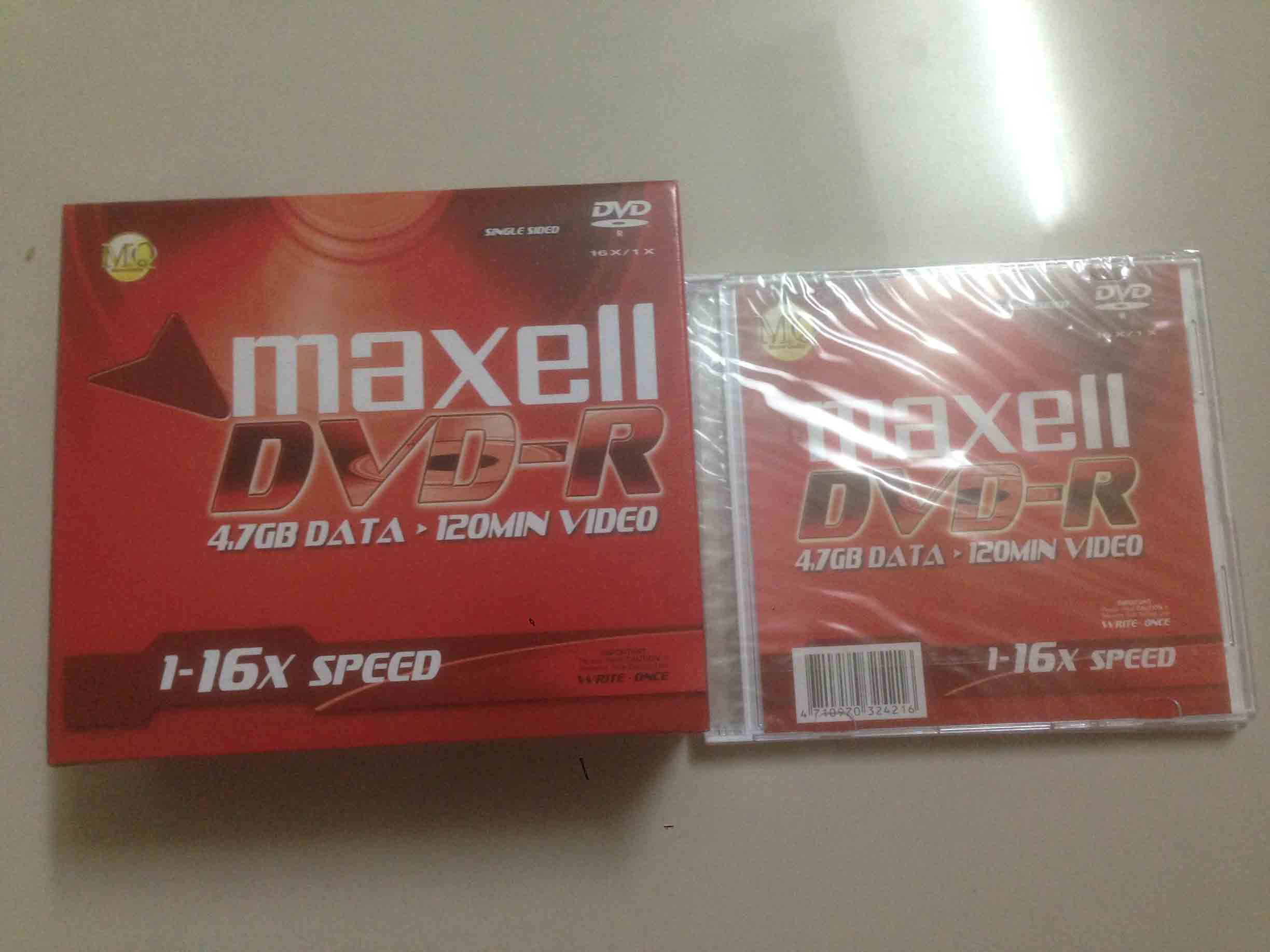 Bộ 10 Đĩa Dvd-r Maxell Có vỏ hộp nhựa riêng Chất Lượng Cao - Chuyên ghi Dữ liệu Phim nhạc Video Blank disc
