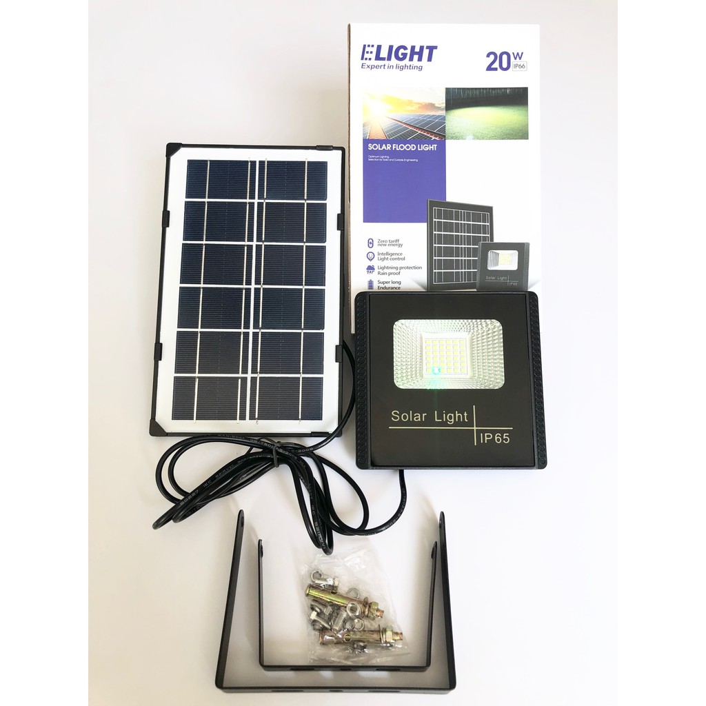 Đèn pha led năng lượng mặt trời solar light mini 20W