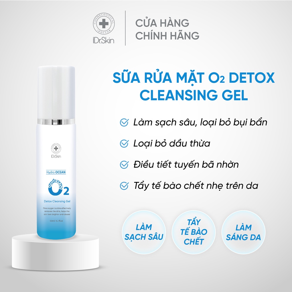 Bộ 5 sản phẩm skincare IDr.Skin Hydro Ocean Collection chăm sóc da toàn diện