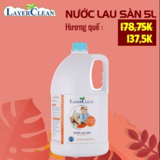 Nước lau sàn hữu cơ Layer Clean hương quế 5l