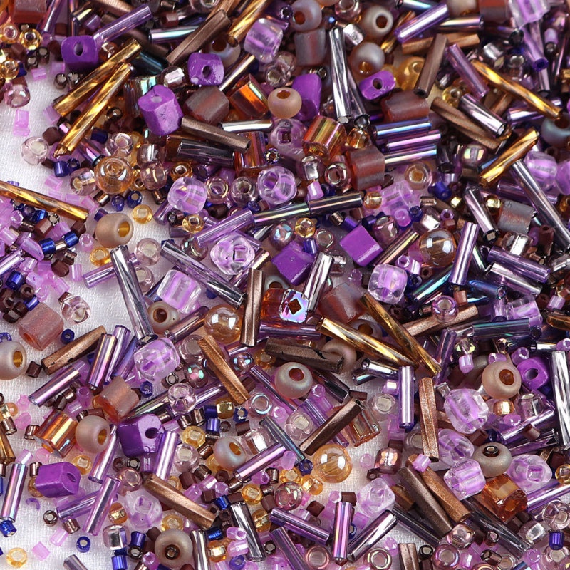Túi 10g / Gói 32 Hạt Thủy Tinh Pha Lê Nhiều Màu Sắc Dùng Làm Trang Sức Thủ Công