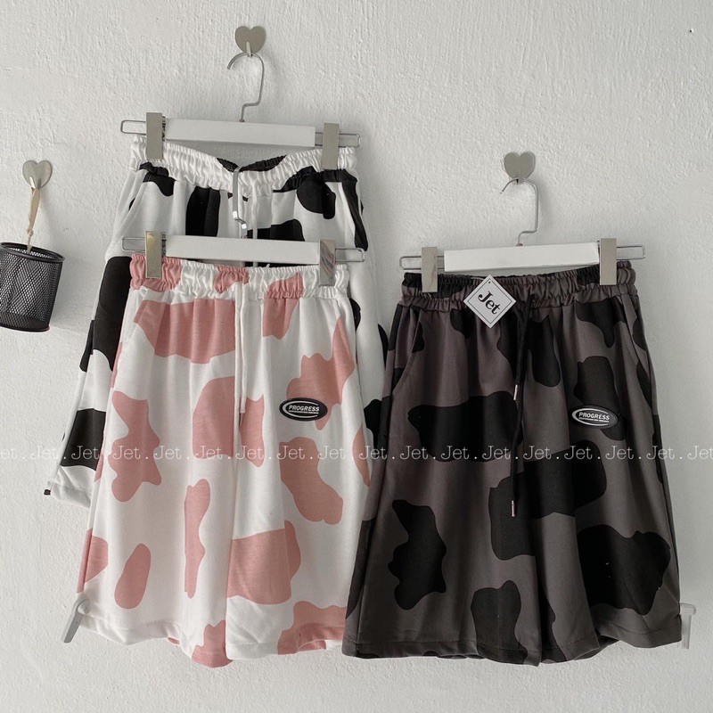[GIÁ HUỶ DIỆT] Bộ Bò Sữa Shorts Logo - Set Bò Sữa Đùi Mặc Đi Chơi Ở Nhà Chất Đẹp( có video ảnh thật)