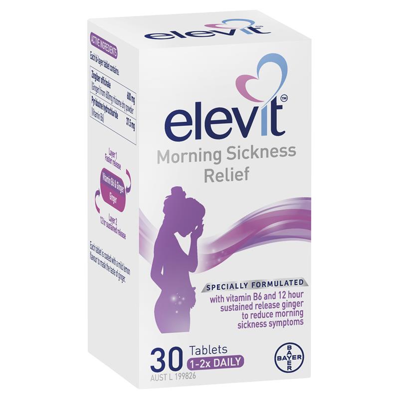 Vitamin Bầu Tổng Hợp Elevit Cho Phụ Nữ Trước, Trong và Sau Thai Kỳ 30 Viên