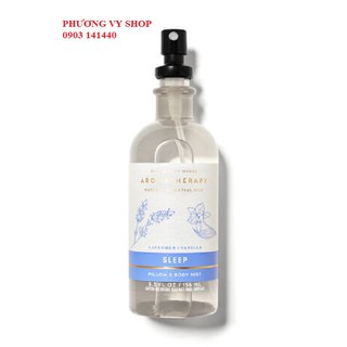 Xịt gối tinh dầu thư giãn BBW SLEEP LAVENDER + VANILLA