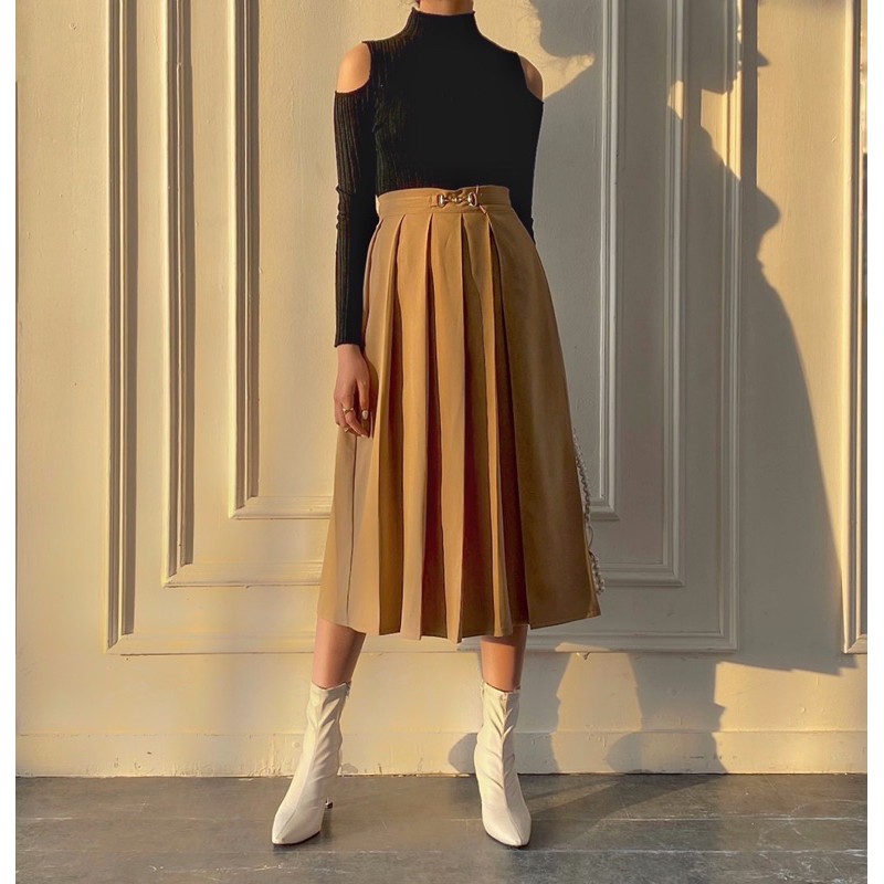 Chân váy xếp ly midi - Pleaty Skirt | BigBuy360 - bigbuy360.vn