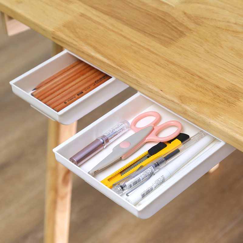 SUPO DEPOT - Hộp Đựng Vật Dụng Dán Dưới Bàn 2 Kích Cỡ Tiện Dụng