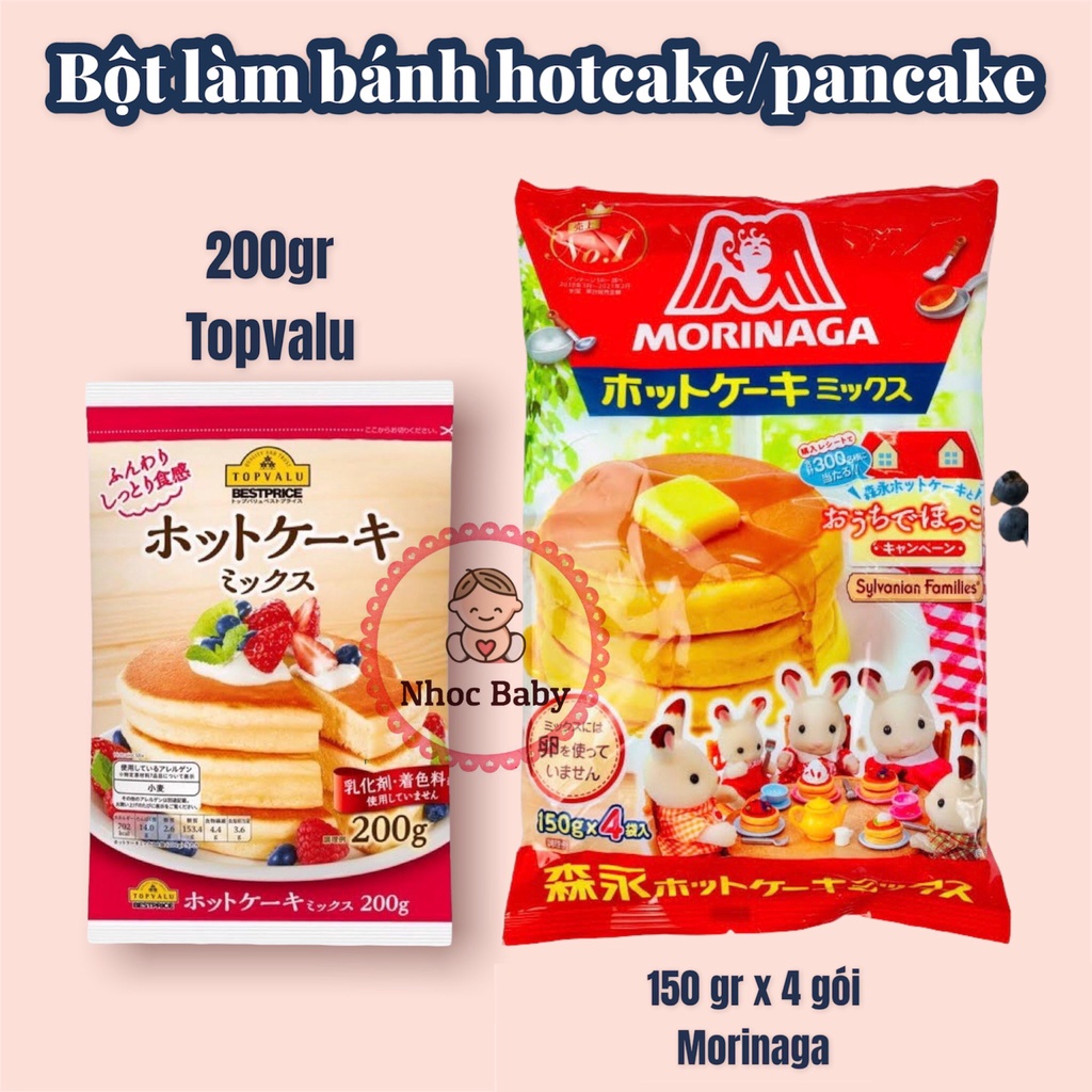 Bột làm bánh hotcake/ pancake Morinaga 120g/600g