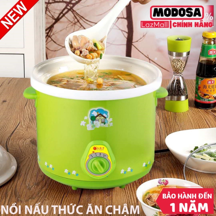 Nồi Nấu Cháo Vouller Cho Bé Cao Cấp Chính Hãng - Nồi Hầm Chậm Đa Năng Nồi Nấu Cháo, Ninh Xương, Kho Cá