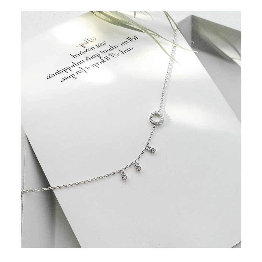 Lắc chân mạ bạc đính đá thời trang thanh lịch dành cho nữ | BigBuy360 - bigbuy360.vn