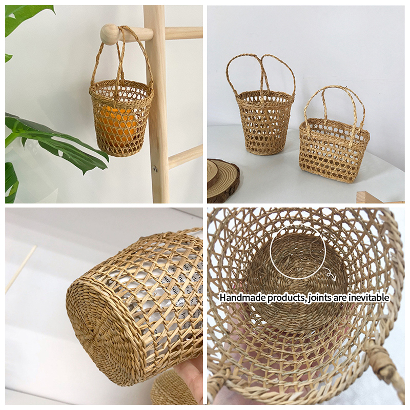 Giỏ Đan Mây Tự Nhiên Dùng Để Đựng Hoa Đồ Vật Trang Trí Đẹp Mắt