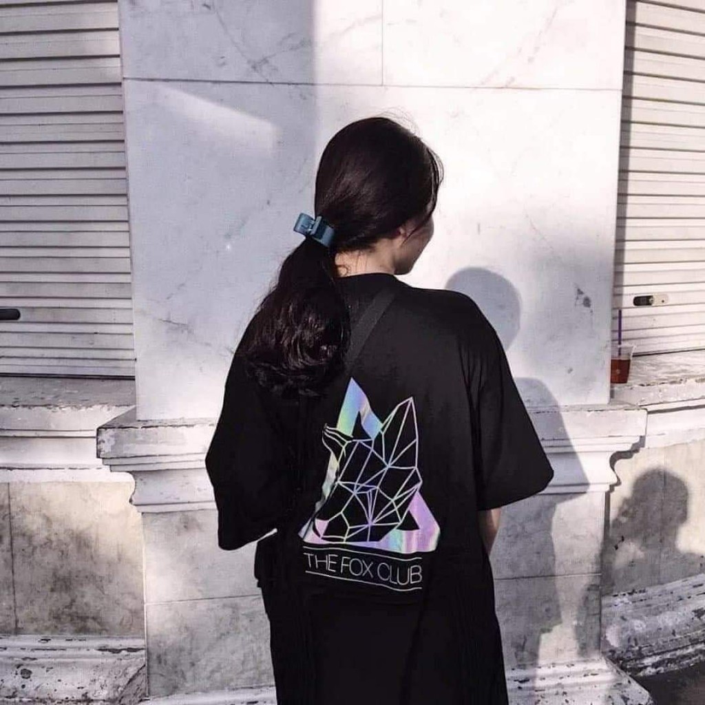 Áo Phông Phản Quang Lưng FoxClub Unisex ⚡ Casper.Store | FREESHIP | ⚡ Thun tay lỡ dáng rộng thiết kế nổi bật