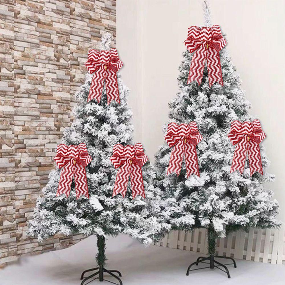 Cây Thông Giáng Sinh Bằng Vải Lanh Cotton Màu Đỏ Làm Thủ Công Dùng Trang Trí