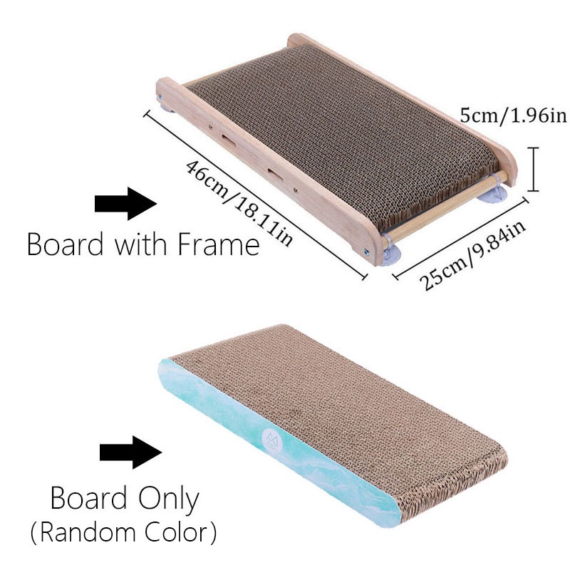 Thảm cào móng HamshMoc bằng gỗ có giác hút bền bỉ huấn luyện mèo cưng