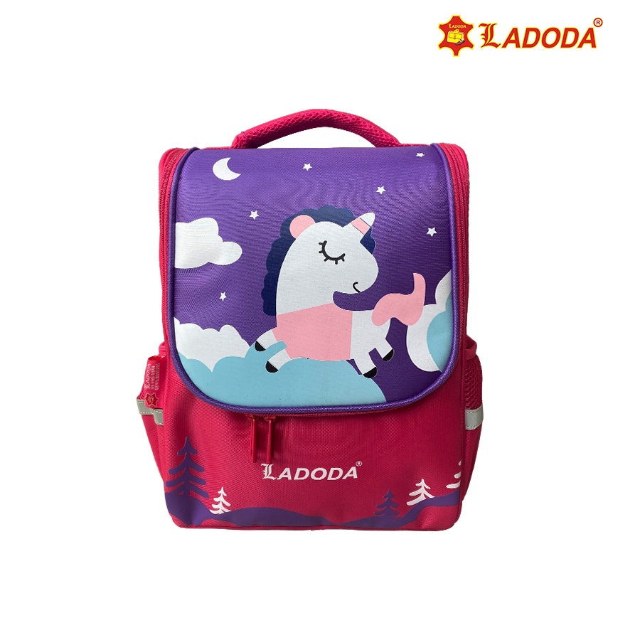 Ba lô cho bé mẫu giáo nhiều hình họa tiết đáng yêu Ladoda BL74.