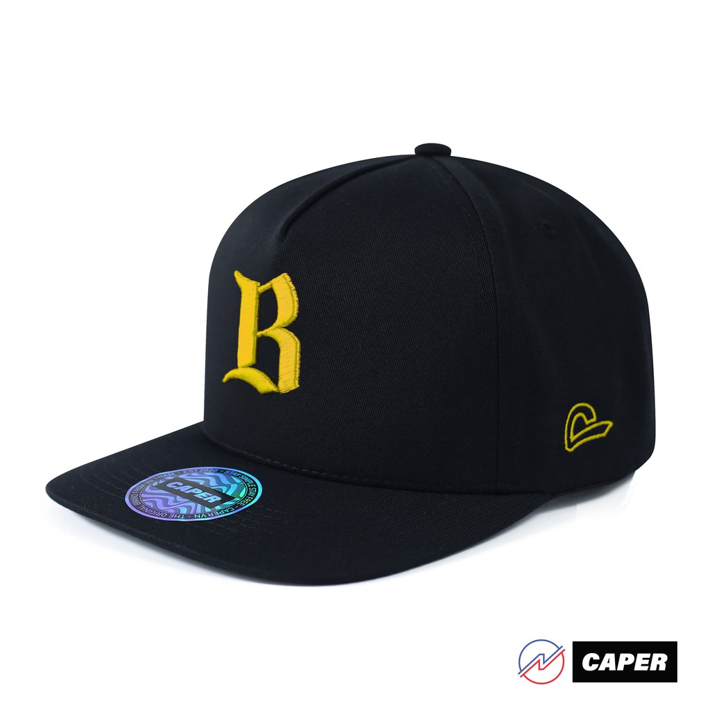 Mũ nón snapback form đứng chính hãng Caper thêu chữ B nhiều màu phong cách hiphop cá tính trẻ trung