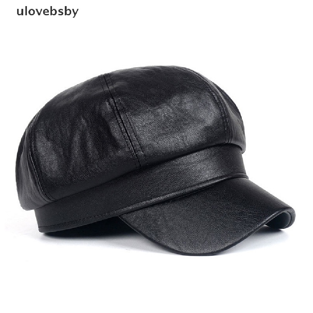 Mũ Lưỡi Trai Bằng Da PU Phong Cách Quân Đội Cho Nam Và Nữ