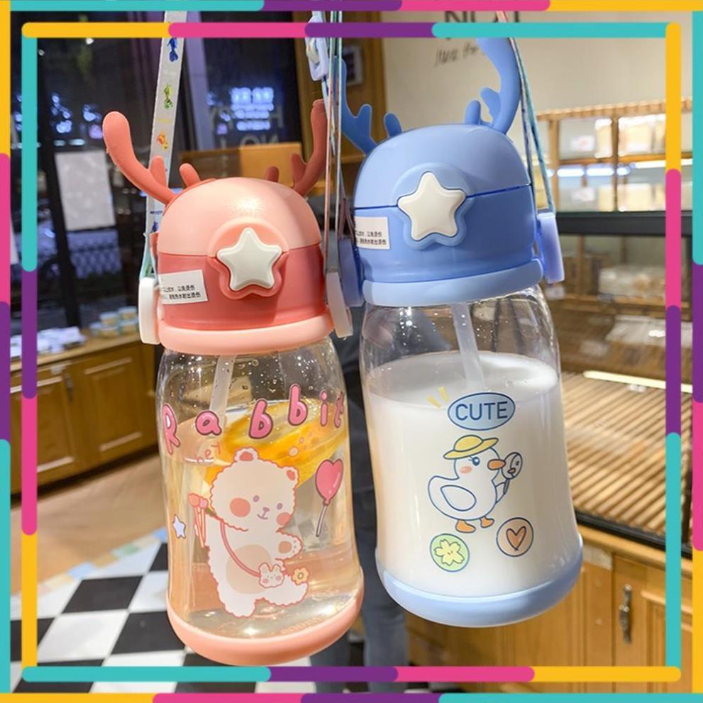 Bình uống nước hình hươu dễ thương cho bé cưng với dung tích 500ml
