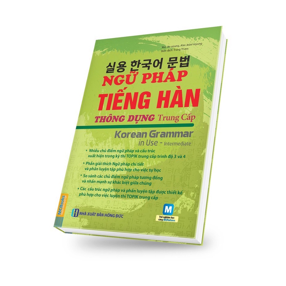 Sách - Ngữ Pháp Tiếng Hàn Thông Dụng Trình Độ Trung Cấp - Korean Grammar in use Intermediate - Học Kèm App Online