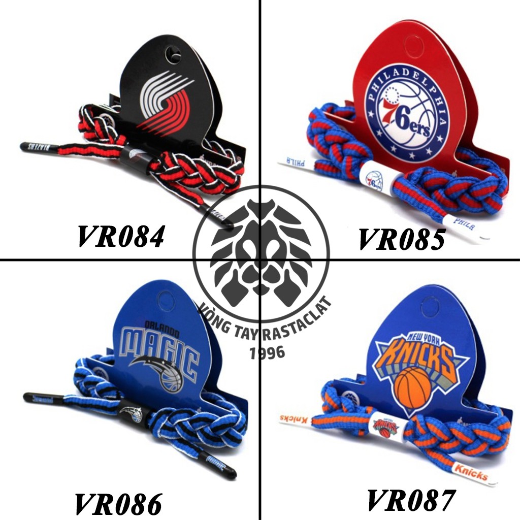 Vòng Tay Rastaclat 20 đội NBA [Tặng móc khoá + Full Box][Hình Thật]