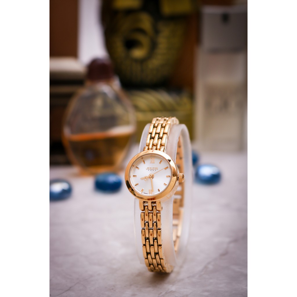 Đồng hồ Nữ Julius JA-770B Hàn Quốc Dây Thép (Vàng)