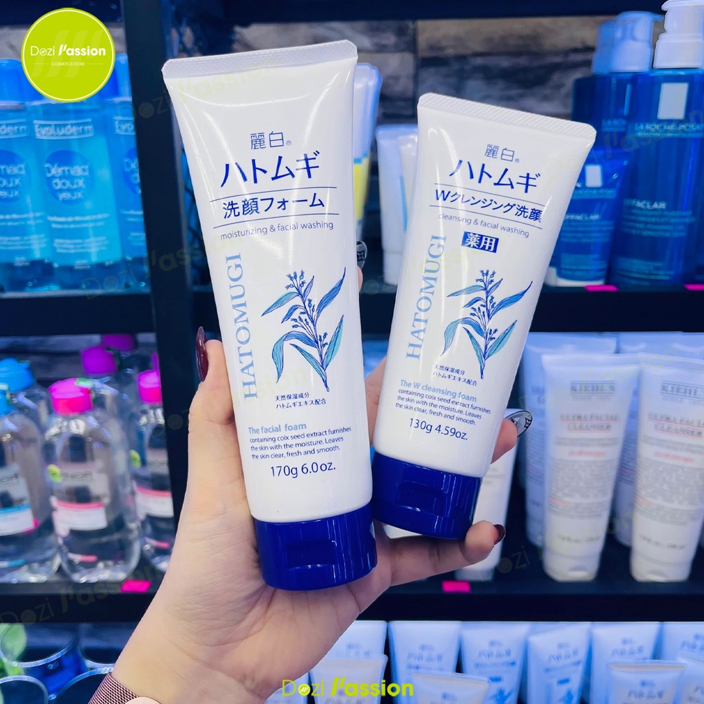 Sữa Rửa Mặt Tẩy Trang 2 Trong 1 Reihaku Hatomugi Làm Sạch Sâu, Sáng Da - Reihaku Hatomugi W Cleansing Foam 130g
