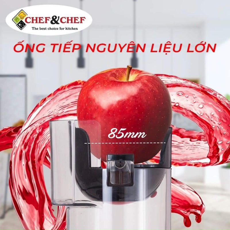 MÁY ÉP CHẬM NGUYÊN QUẢ CHEF&amp;CHEF CH-801D THIẾT KẾ THÔNG MINH CHẤT LIỆU CAO CẤP dogiadungngoctung1 hi