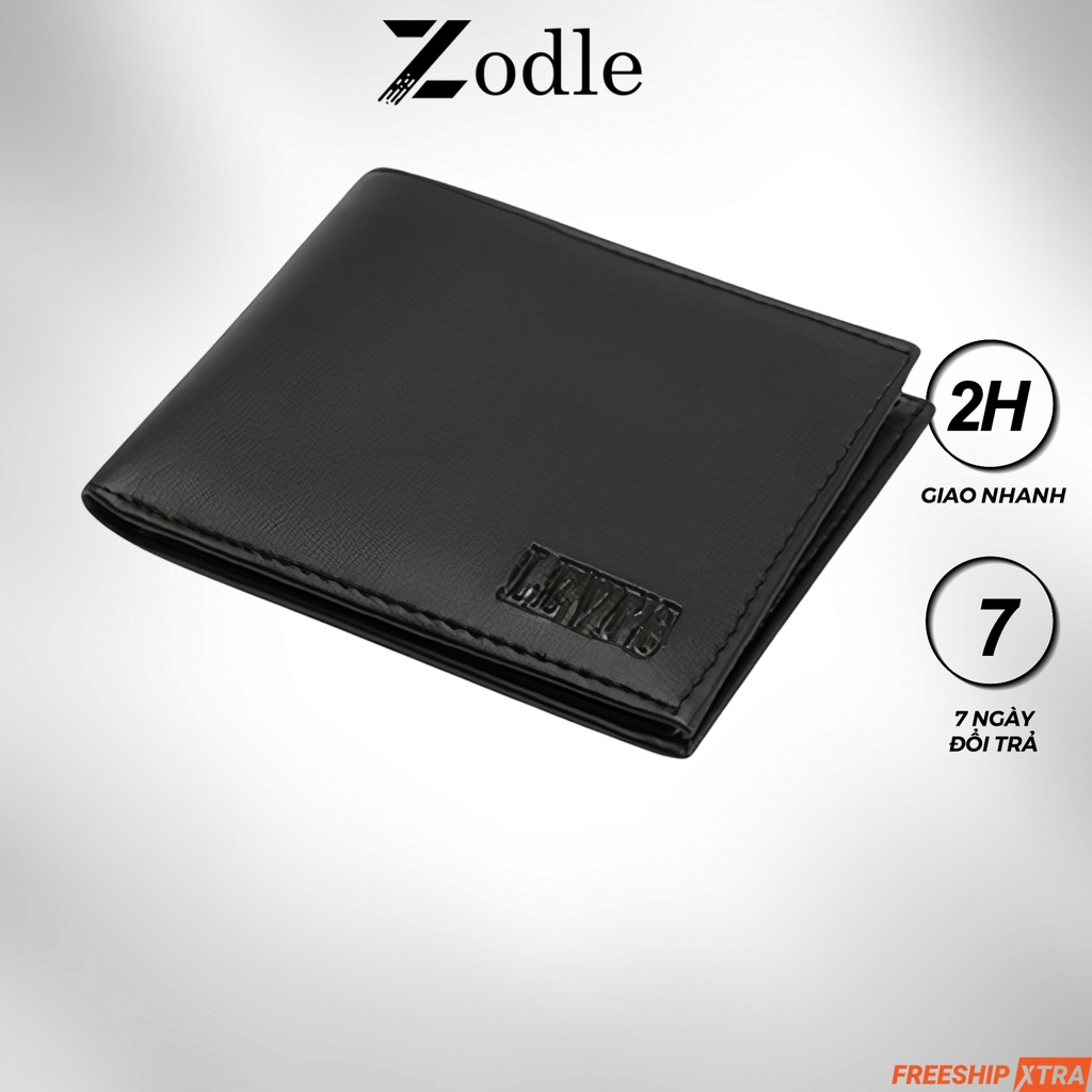 Bóp Ví Da Nam dáng ngang nhiều ngăn cao cấp giá rẻ có khoá kéo siêu bền đẹp thời trang Zodle VN01