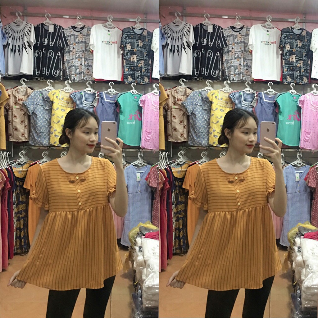 Áo bầu GE chất lụa