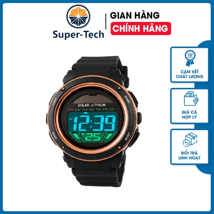 Đồng Hồ Nam SKMEI Dạng Kĩ Thuật Số - Đồng Hồ Thể Thao Dùng Năng Lượng Mặt Trời Không Lo Hết Pin, Mặt Kính Chống Nước