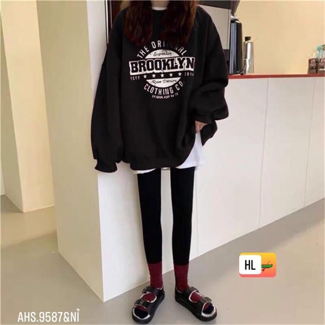 Áo nỉ cổ tròn bro -HS