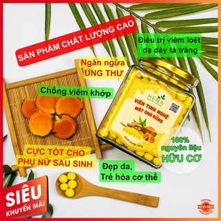 Nghệ viên mật ong rừng hena 300g , viên nghệ mật ong 100% nguyên liệu hữu cơ thiên nhiên,