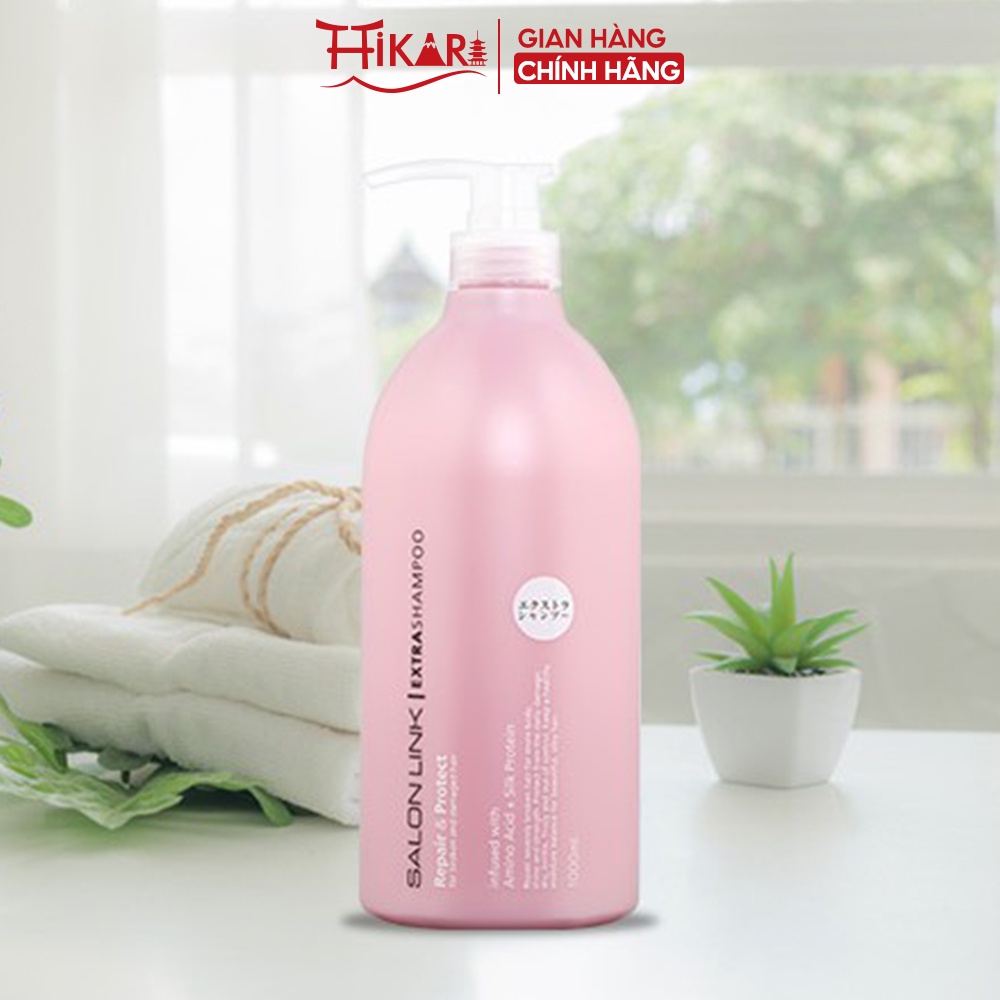 Dầu gội phục hồi tóc hư tổn Kumano Salon link Extra Shampoo 1000ml