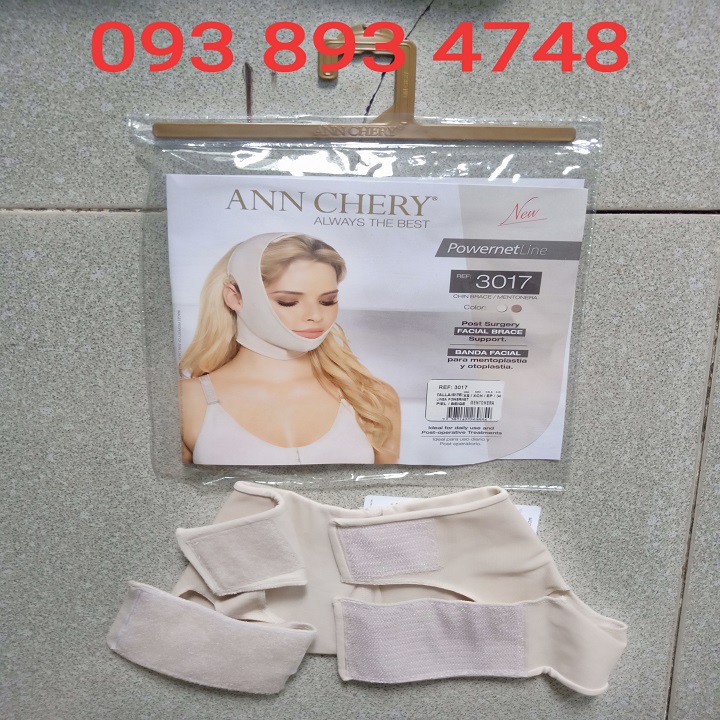 Đai nịt mặt - Gen định hình Cằm V-LINE Ann Chery 3017- Đai nâng cơ mặt- Đai định hình sau phẫu thuật