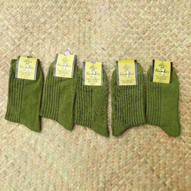 Vớ chân nam xanh rêu 5 đôi