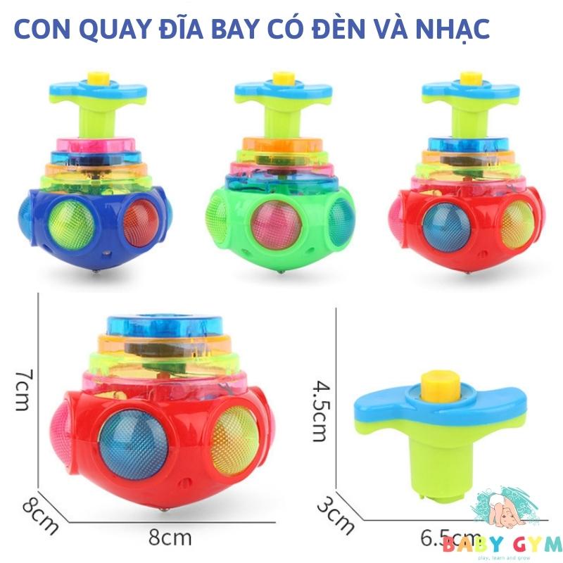 Đồ Chơi Con Quay Cho Bé - Có Nhạc Và Đèn Led Khi Quay