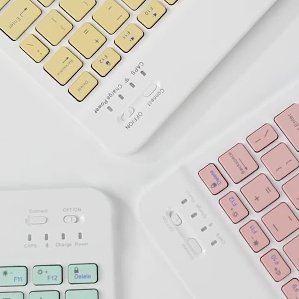 Bàn Phím Bluetooth Mini Bàn Phím Không Dây Cho Máy Tính Điện Thoại Bàn Phím Có Thể Sạc Lại Cho Máy Tính Bảng