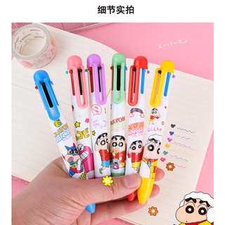 Bút Bi 6 Màu Sắc Ngòi 0.5Cm