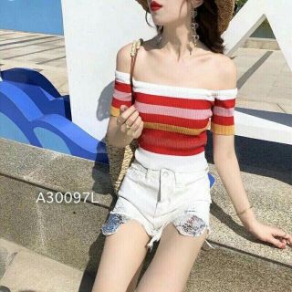 Áo Croptop bẹt vai trẻ trung gợi cảm