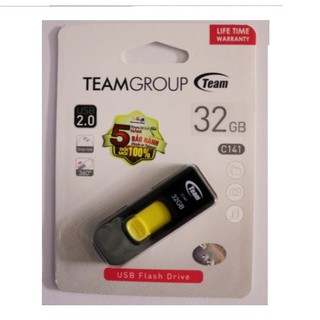 Usb 32Gb Team Group 2.0 C141 ( Đen - Vàng )