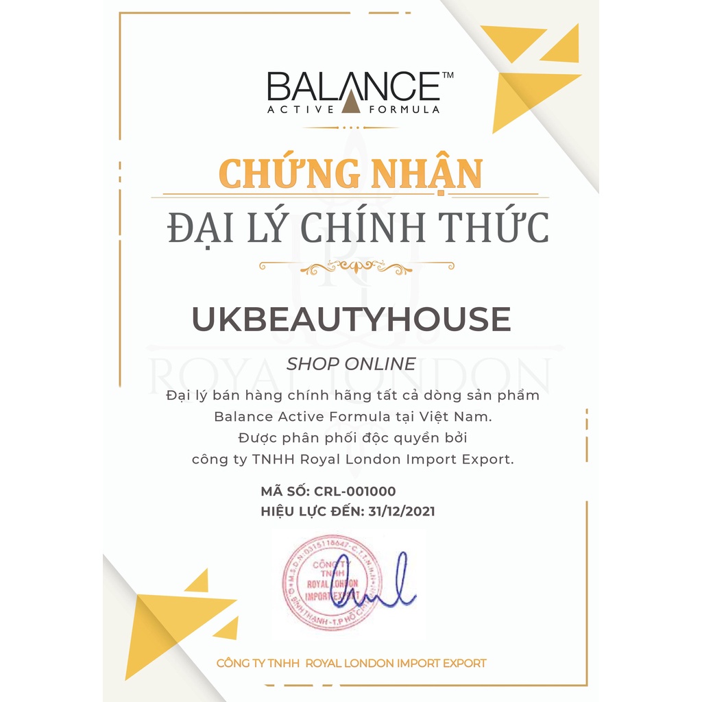 Serum mờ thâm sau mụn Vitamin C Balance Active Formula 30ml