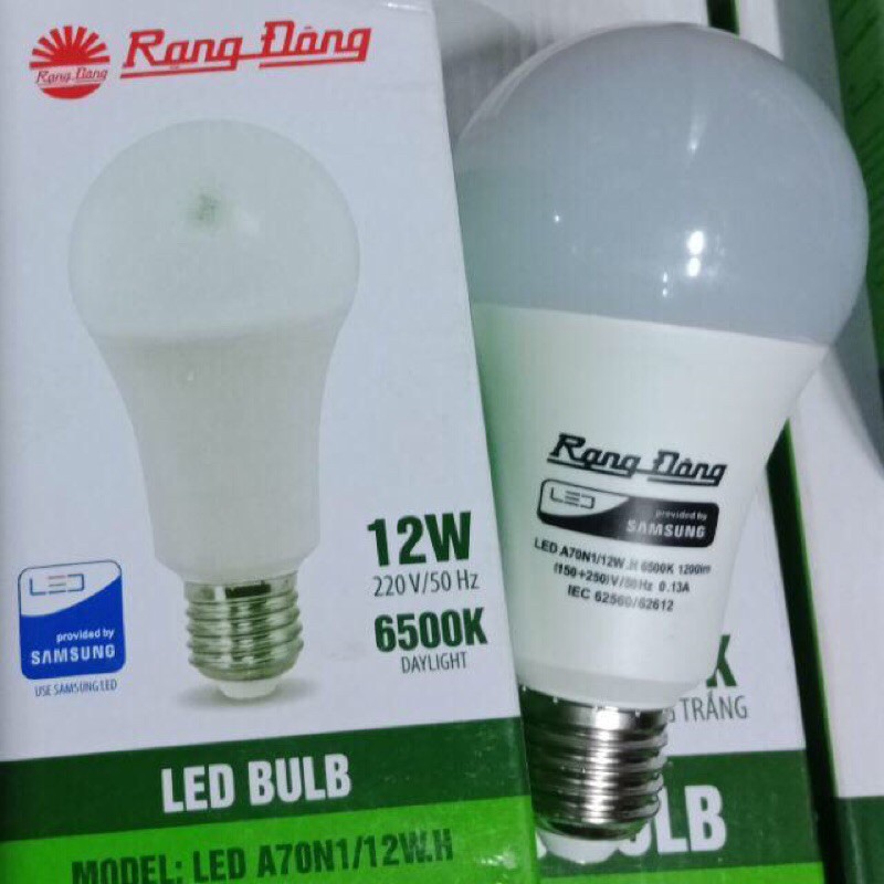 Bóng đèn Rạng Đông 3w,5w,7w,9w,12w chip sámung ánh sáng trắng