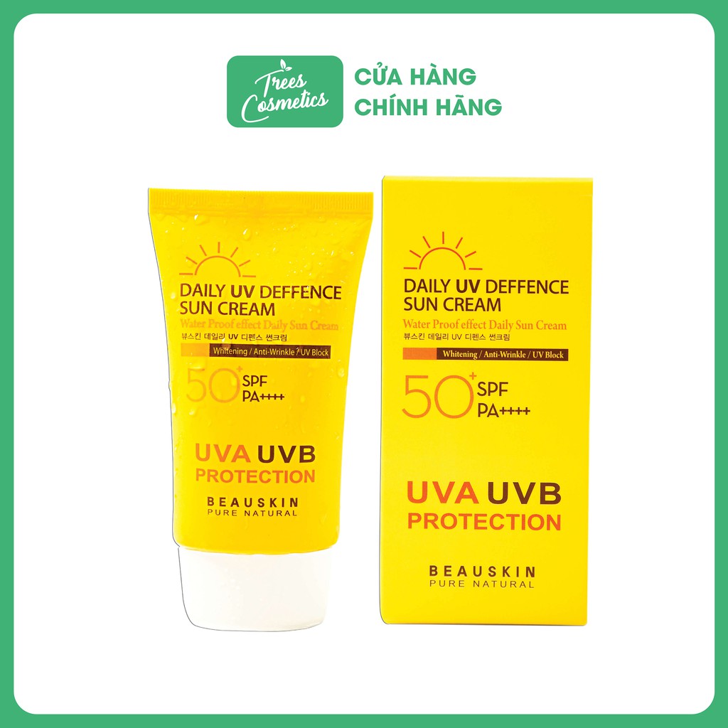 KEM CHỐNG NẮNG BEAUSKIN DAILY UV DEFENSE SUN CREAM SPF 50+/PA+++