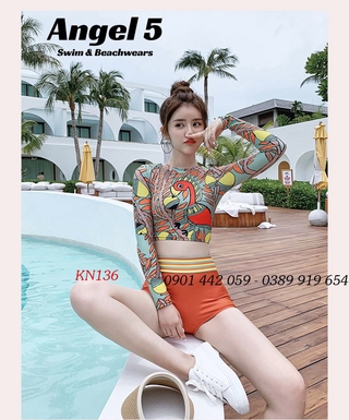 Bộ bơi dài tay KN136