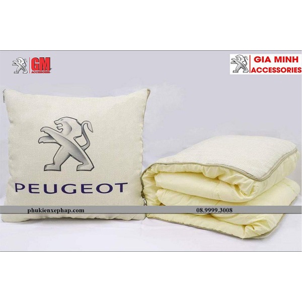 Gối ôm,tựa lưng kiêm chăn Peugeot