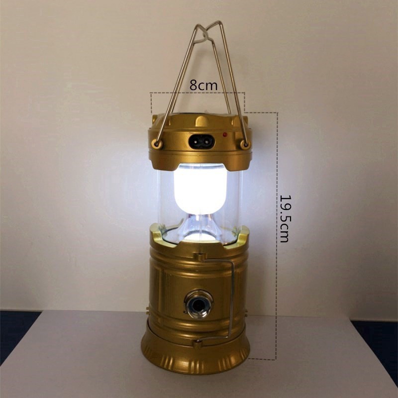 Đèn led Licer năng lượng mặt di động có thể sạc để đi bộ/ cắm trại